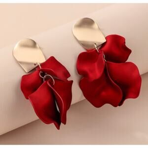 Acrylic Flower Petal Earrings